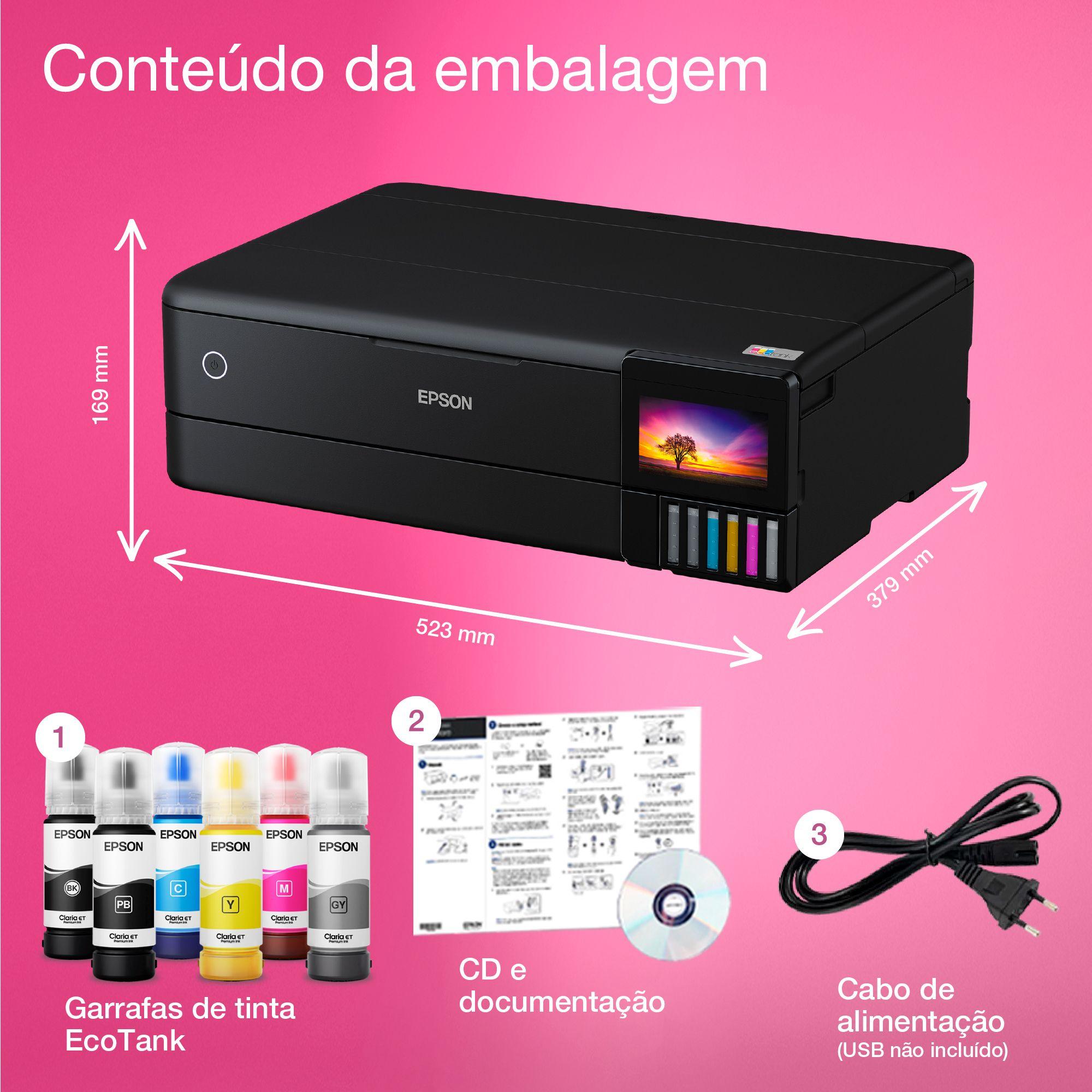 Impressora Multifunções EPSON EcoTank ET-8550 (A3 - Impressão a cores - WiFi / Bluetooth - Preto) — miniatura 13