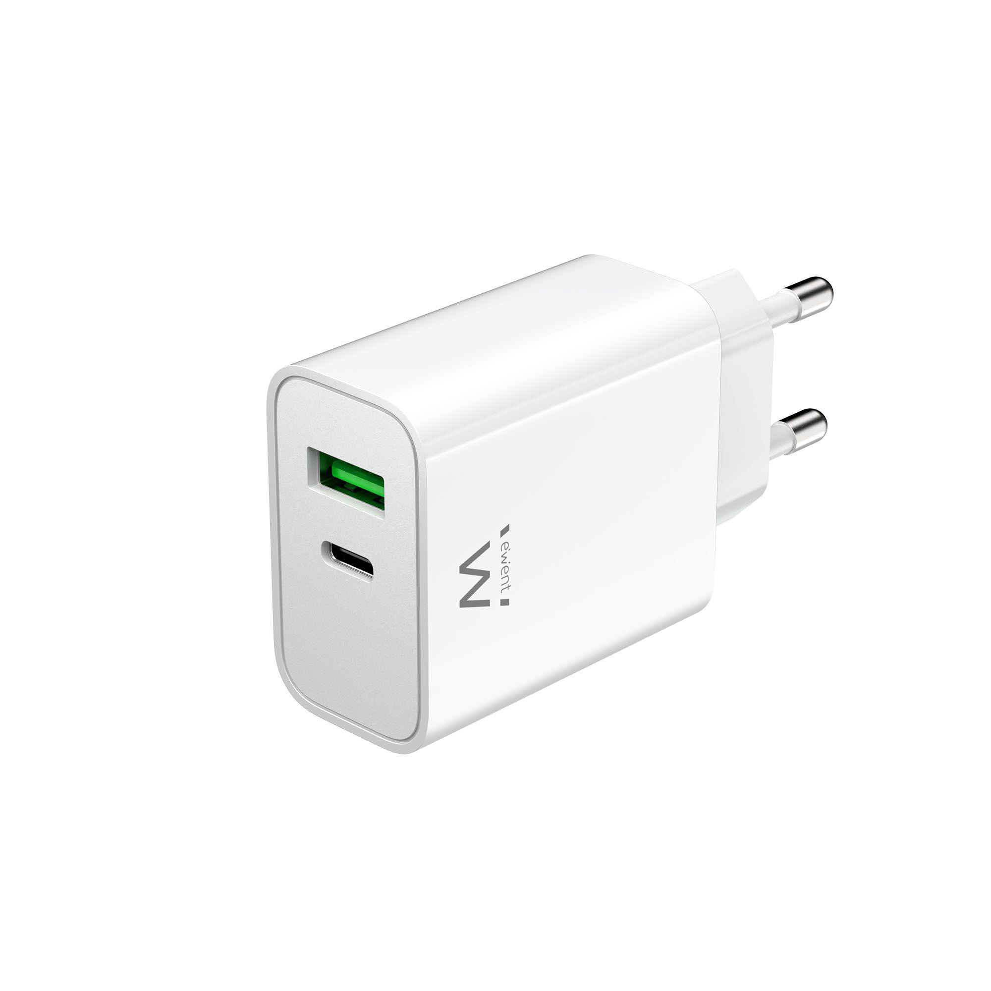 Carregador de Dispositivos Móveis EWENT EW1325 (30 W - Branco)