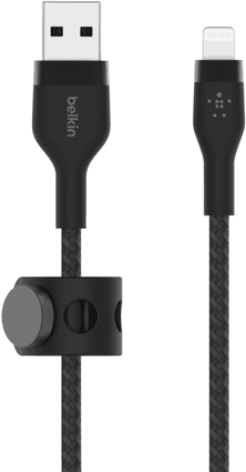 Cabo USB-A para Lightning BELKIN CAA010BT1MBK (1 m - USB-A - Preto)