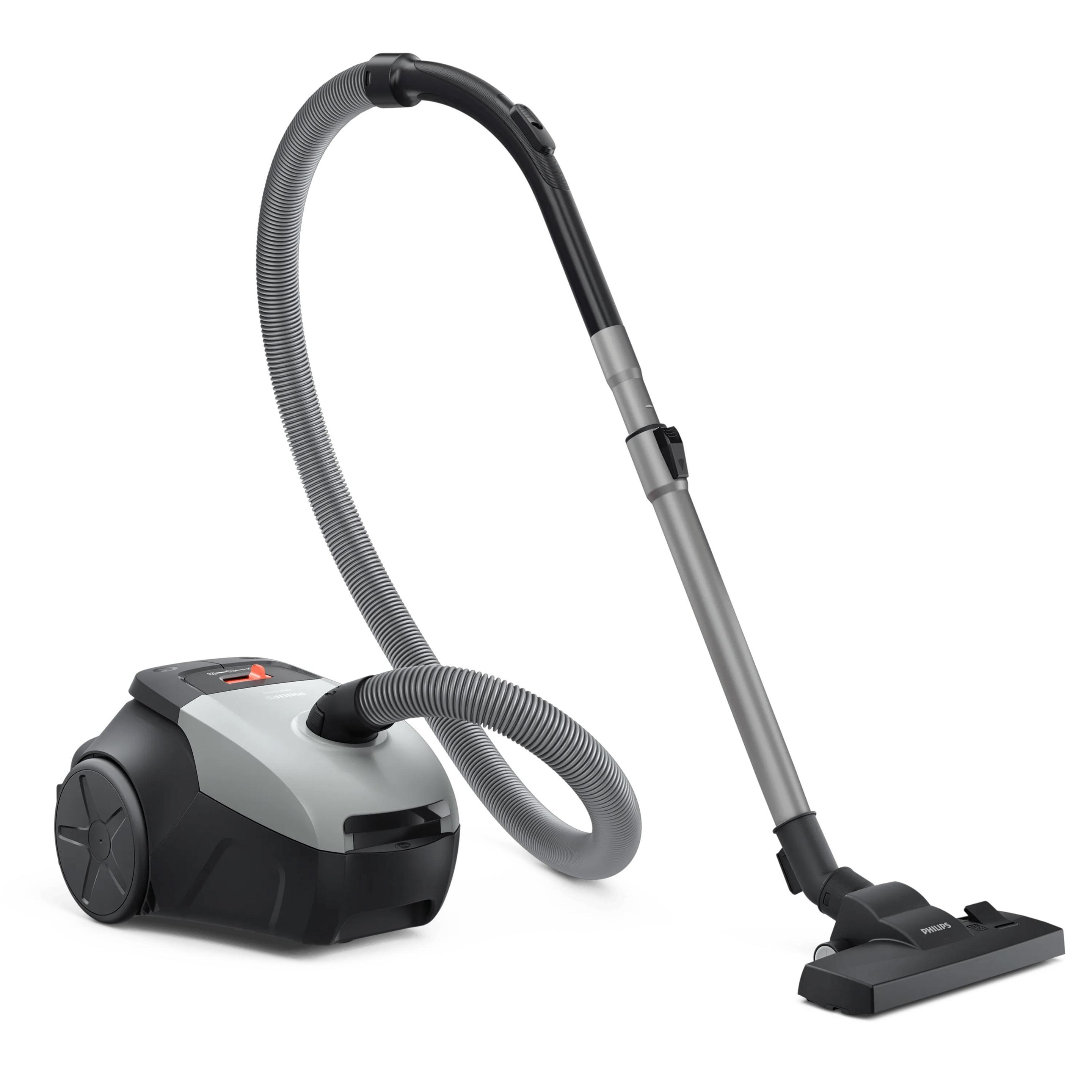 Aspirador com Saco PHILIPS XD2142/12 (Altura 24,1 cm - 3 l - Tapete, Piso duro, Estofos - Cinzento/Preto), miniatura 4