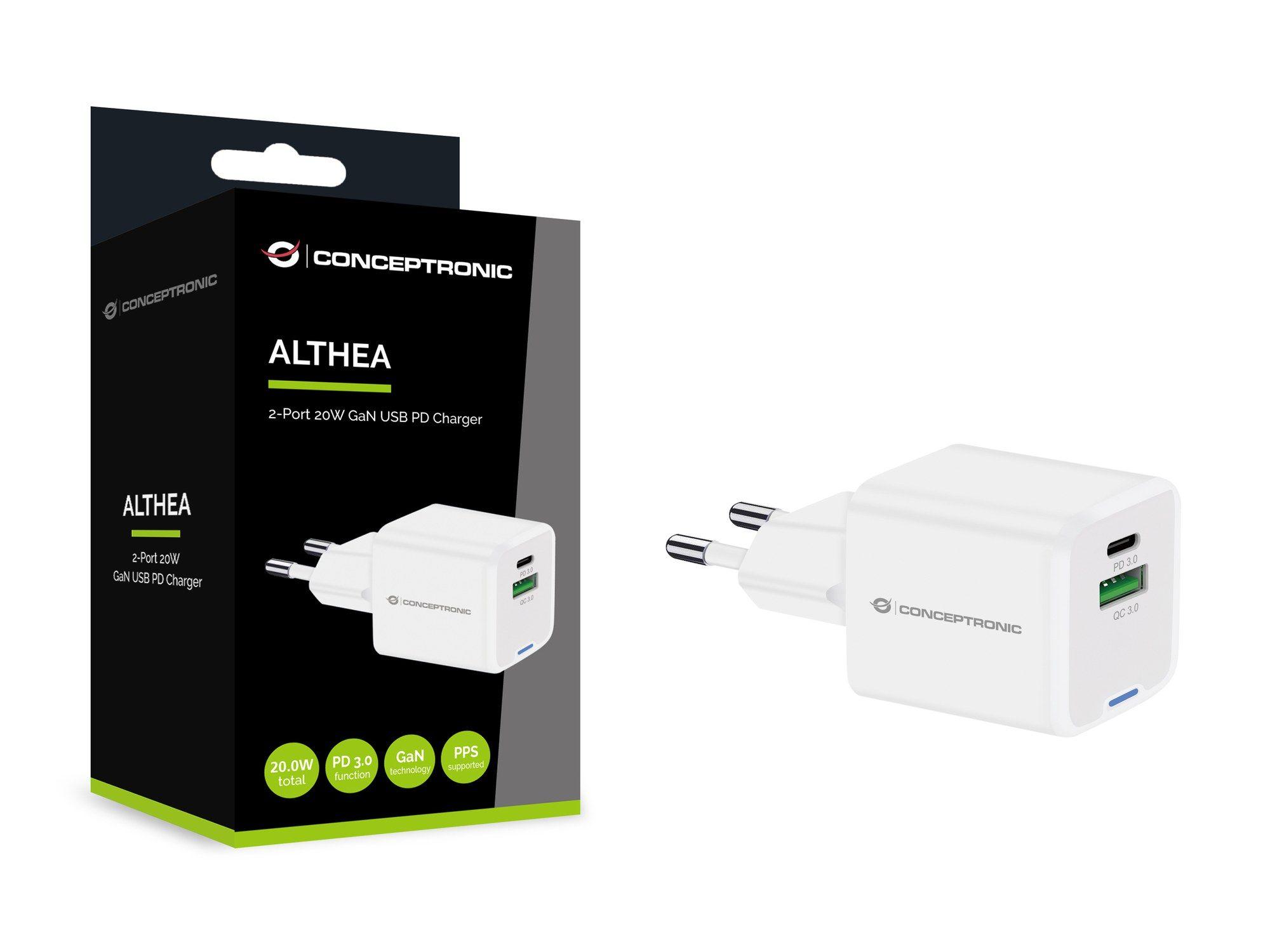 Carregador de Tomada CONCEPTRONIC ALTHEA15W (20 W - Branco), miniatura 4