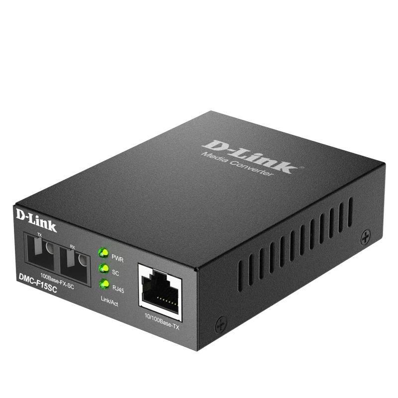 Conversor de Fibra Ótica D-LINK DMC-F15SC/E (10Base-T, 100Base-TX - 100 Mbit/s - Preto), miniatura 4