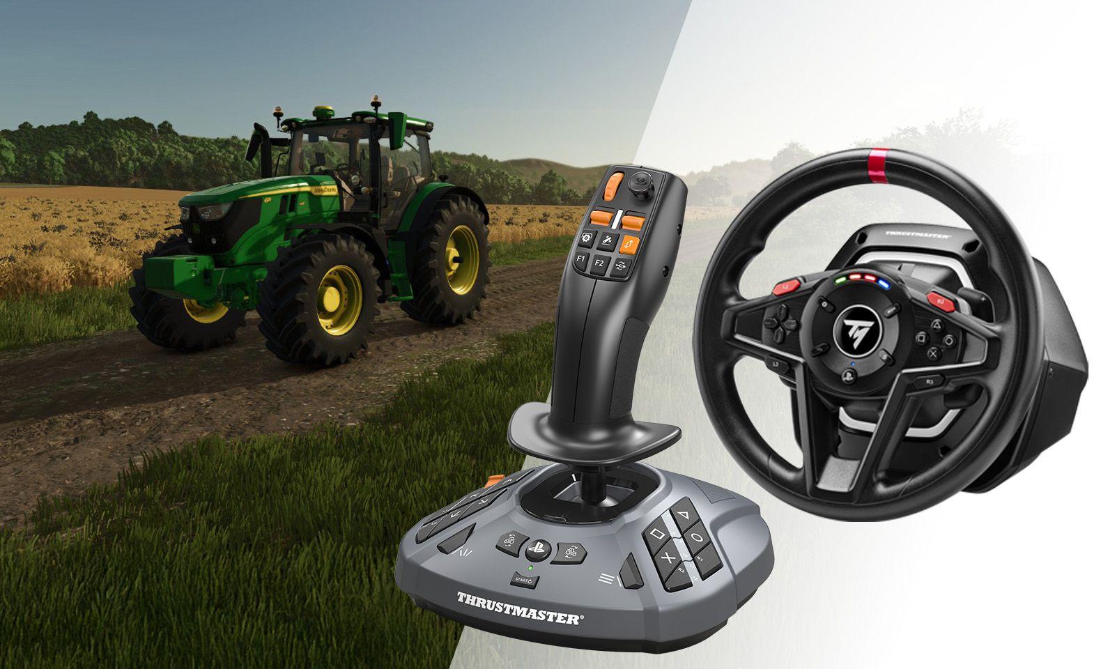 Volante THRUSTMASTER T128 SimTask Farming Pack (PlayStation - Com fios - Preto) — miniatura 5