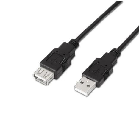 Cabo de Extensão USB AISENS A101-0015 (1 m - USB A - Preto) — miniatura 3
