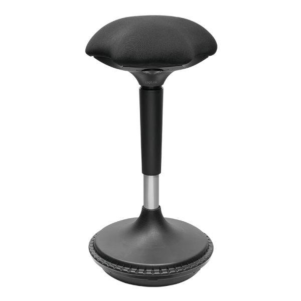 Banco Ergonómico de Escritório LOGILINK EO0011 (24 cm - Tecido - Metal - Preto)