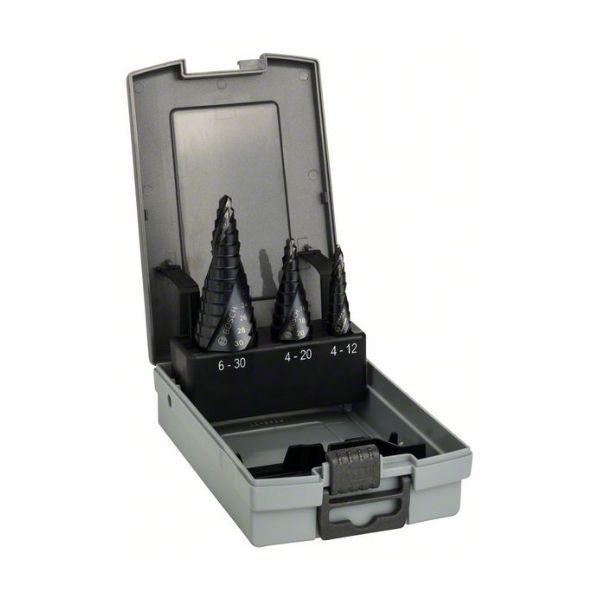Conjunto de Brocas Escalonadas BOSCH 2608588069 (HSS-AlTiN - 3 Peças - 4-30 mm), miniatura 2