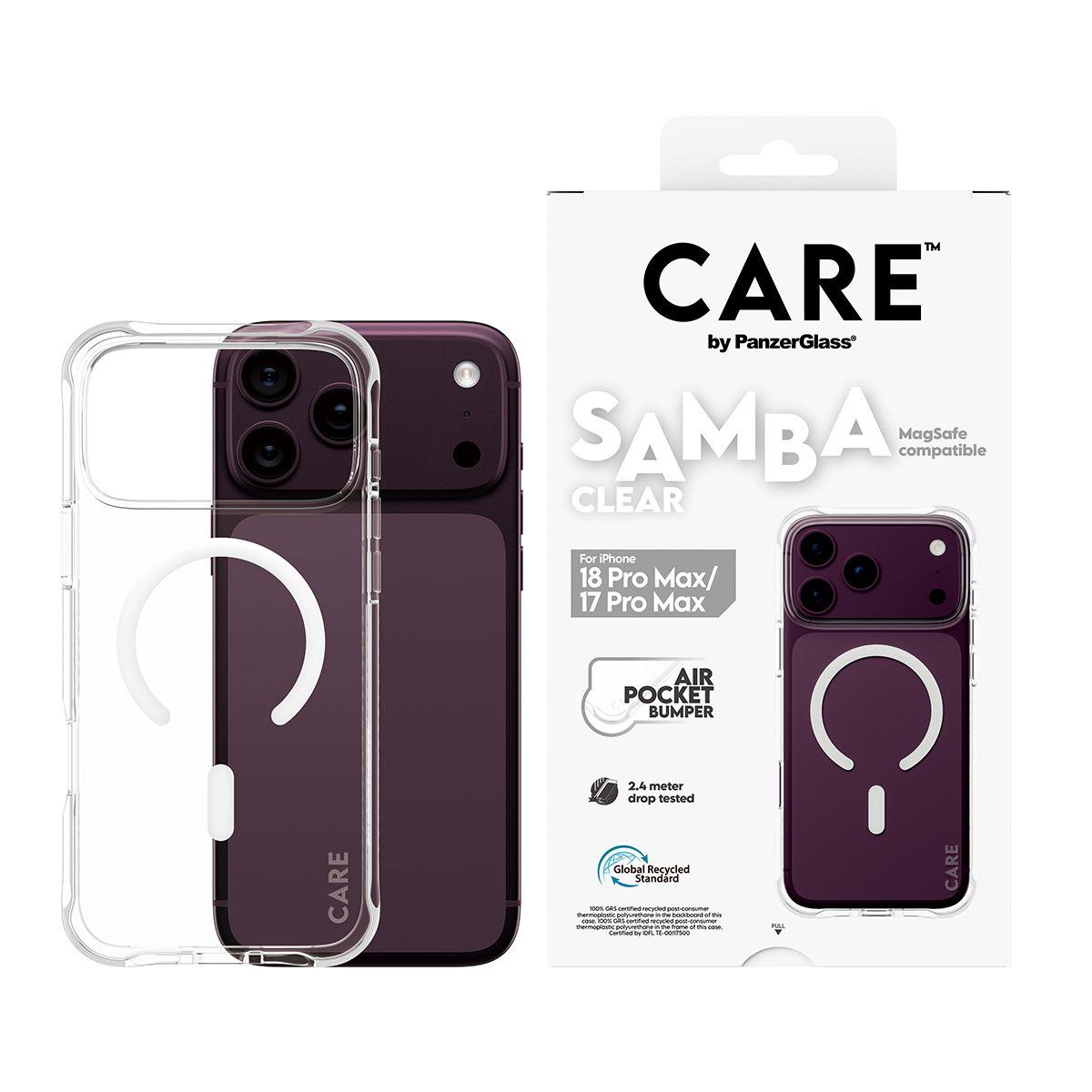 Capa PANZERGLASS CARE by PanzerGlass Samba Case iP17/18 Pro Max (Transparente), miniatura 2
