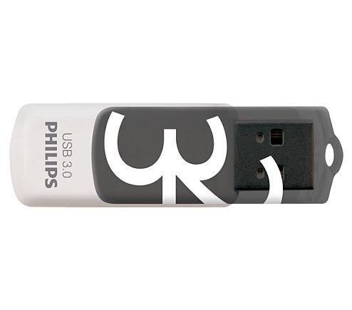 Pen USB PHILIPS FM32FD00B/00 (USB Tipo A - USB Type-A - 3.2 Gen 1 - Preto e Branco)