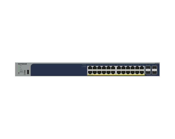 Switch Gerido NETGEAR GS752TPPv2 (Gigabit Ethernet - 4 módulos instalados - 1,5 MB - Cinzento) — miniatura 2