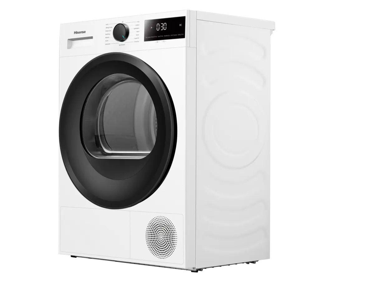 Máquina de Secar Roupa Independente HISENSE DH1I800UWDE (8 kg - Bomba de calor - Direita - Branco) — miniatura 5