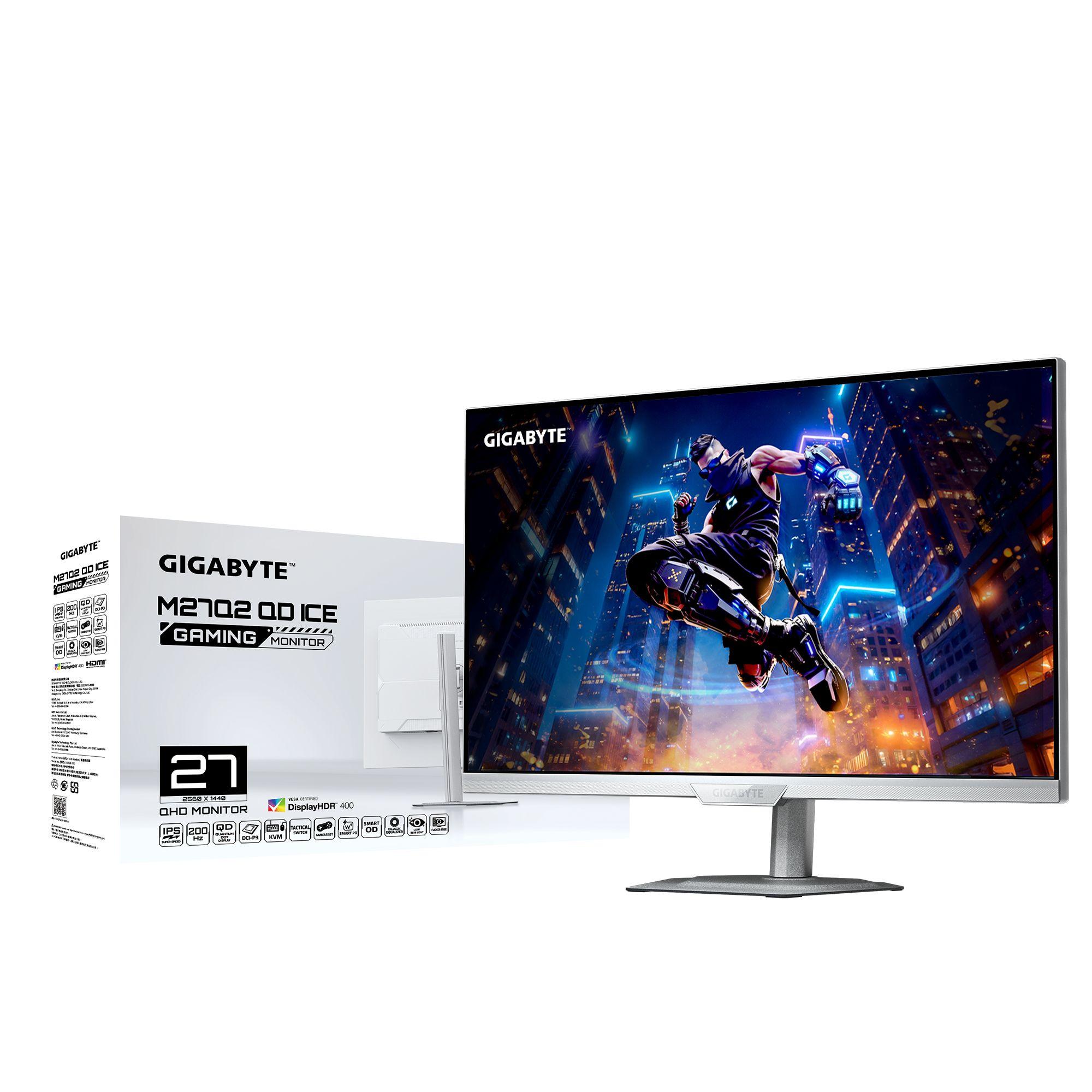 Monitor GIGABYTE M27Q2 QD ICE (27" - SS-IPS - 200 Hz - Branco) — miniatura 6
