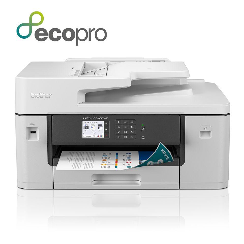 Impressora Multifunções de Jato de Tinta BROTHER MFC-J6540DWE (A3 - Impressão a cores - 250 folhas - Branco e Cinzento)