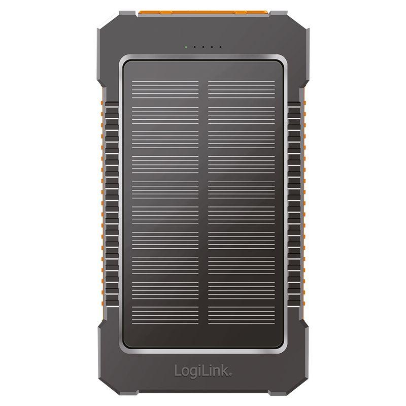 Powerbank Solar LOGILINK PA0321 (6000 mAh - 10 W - USB Type-C - Preto), miniatura 6
