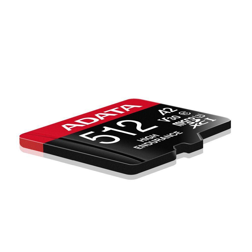 Cartão de Memória ADATA High Endurance AUSDX512GUI3V30SHA2-RA1 (512GB - Classe 10 - 100 MB/s - Preto/Vermelho), miniatura 3