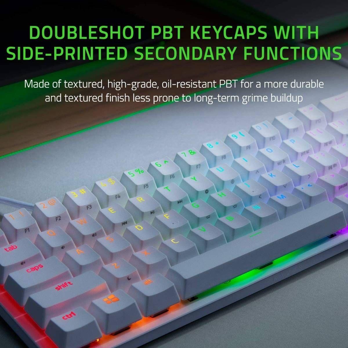 Teclado RAZER Huntsman Mini (Inglês - Mini - USB - Branco) — miniatura 3