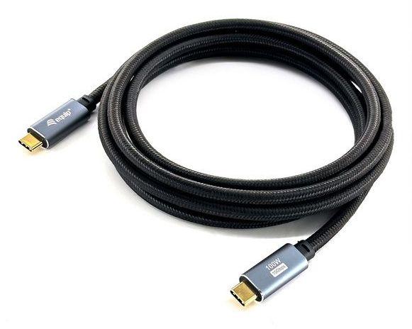 Cabo USB-C EQUIP 128359 (3 m - USB C - Preto) — miniatura 2
