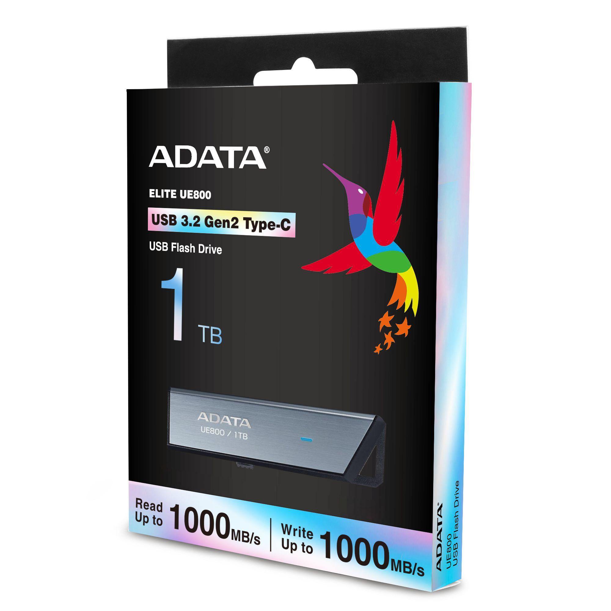 Pen USB ADATA UE800 (1 TB - Deslizante - USB Type-C - Prateado), miniatura 5