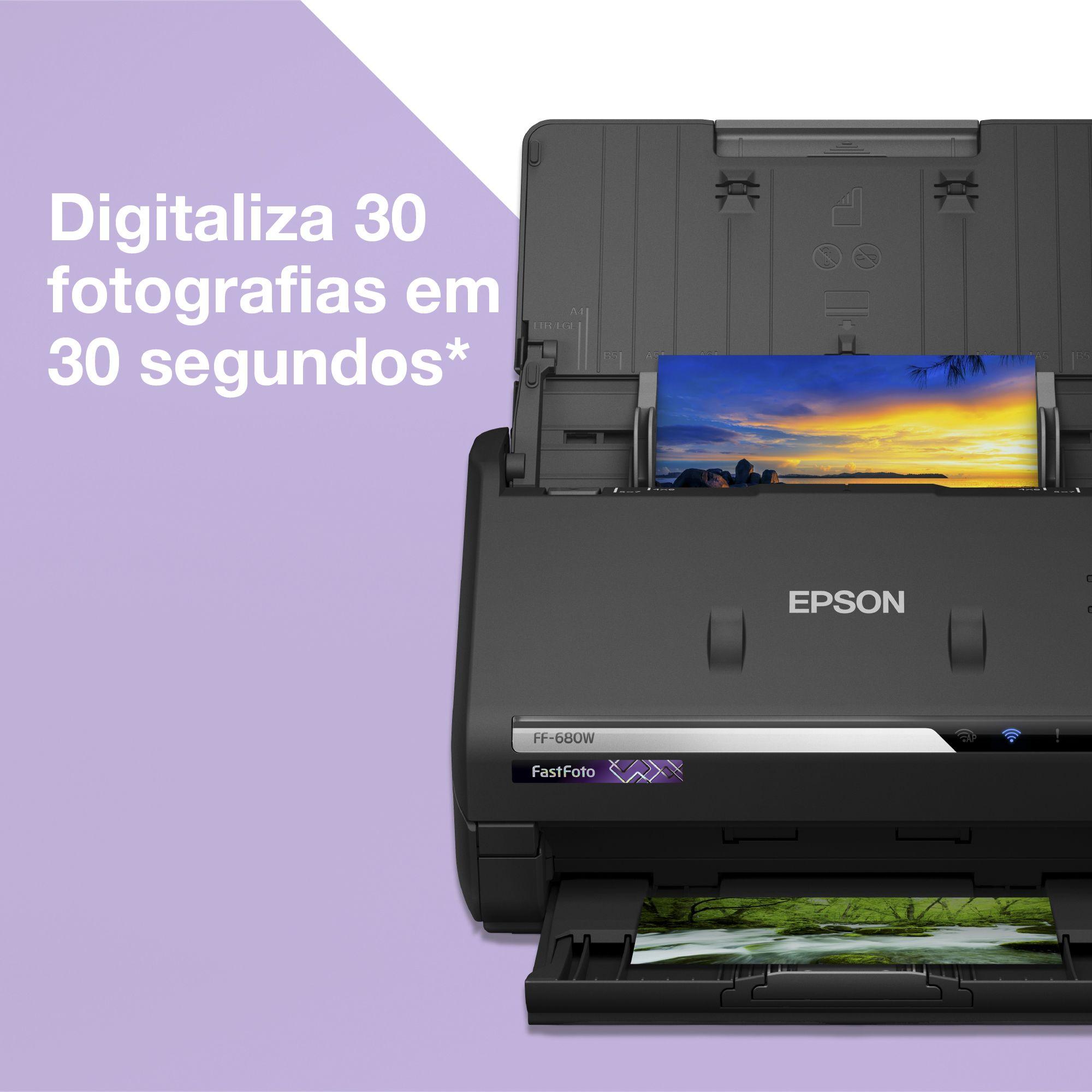 Digitalizador de Fotografias EPSON FastFoto FF-680W (USB 3.2 Gen 1; LAN sem fios - Preto), miniatura 2
