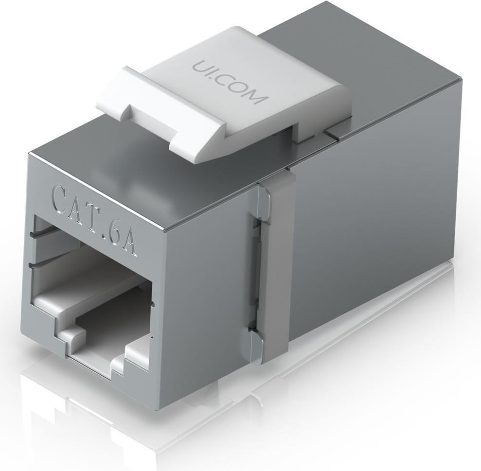 Acoplador Keystone UBIQUITI UACC-Keystone-Coupler-C6A (RJ-45 - Cat6A - Cinzento)