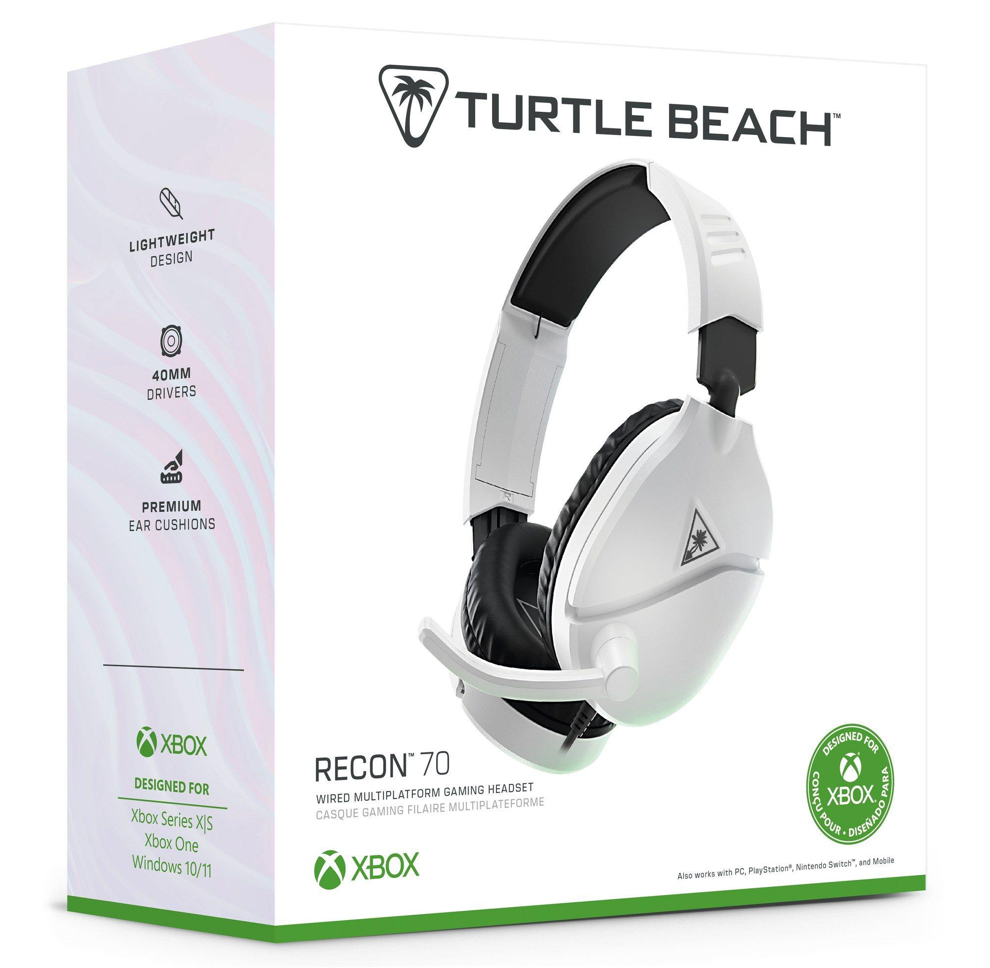 Headset Gaming TURTLE BEACH Recon 70 XB (Binaural - Com fios - Circum-aural - Branco) — miniatura 9