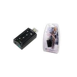 Placa de Som Externa LOGILINK UA0078 (USB 2.0 - Windows XP/Vista/7 - USB-A - Preto)