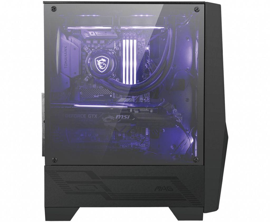 Caixa PC MSI MAG Forge 100M (ATX, micro ATX, Mini-ITX - Midi Tower - ATX, Micro-ATX, Mini-ITX - Preto) — miniatura 2