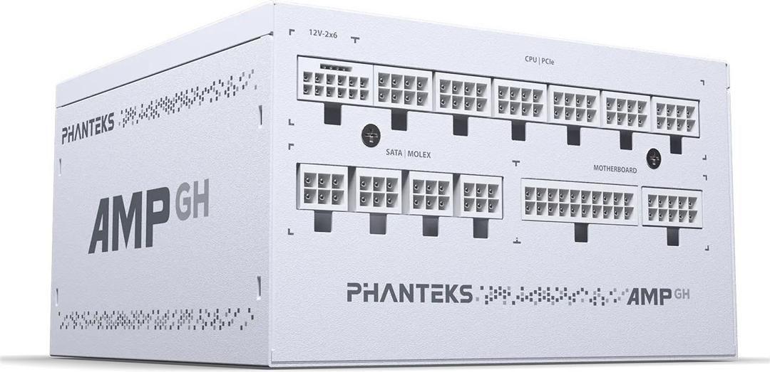 Fonte de Alimentação PHANTEKS AMP GH 1200W (80 PLUS Platinum - 1200 W - Branco)