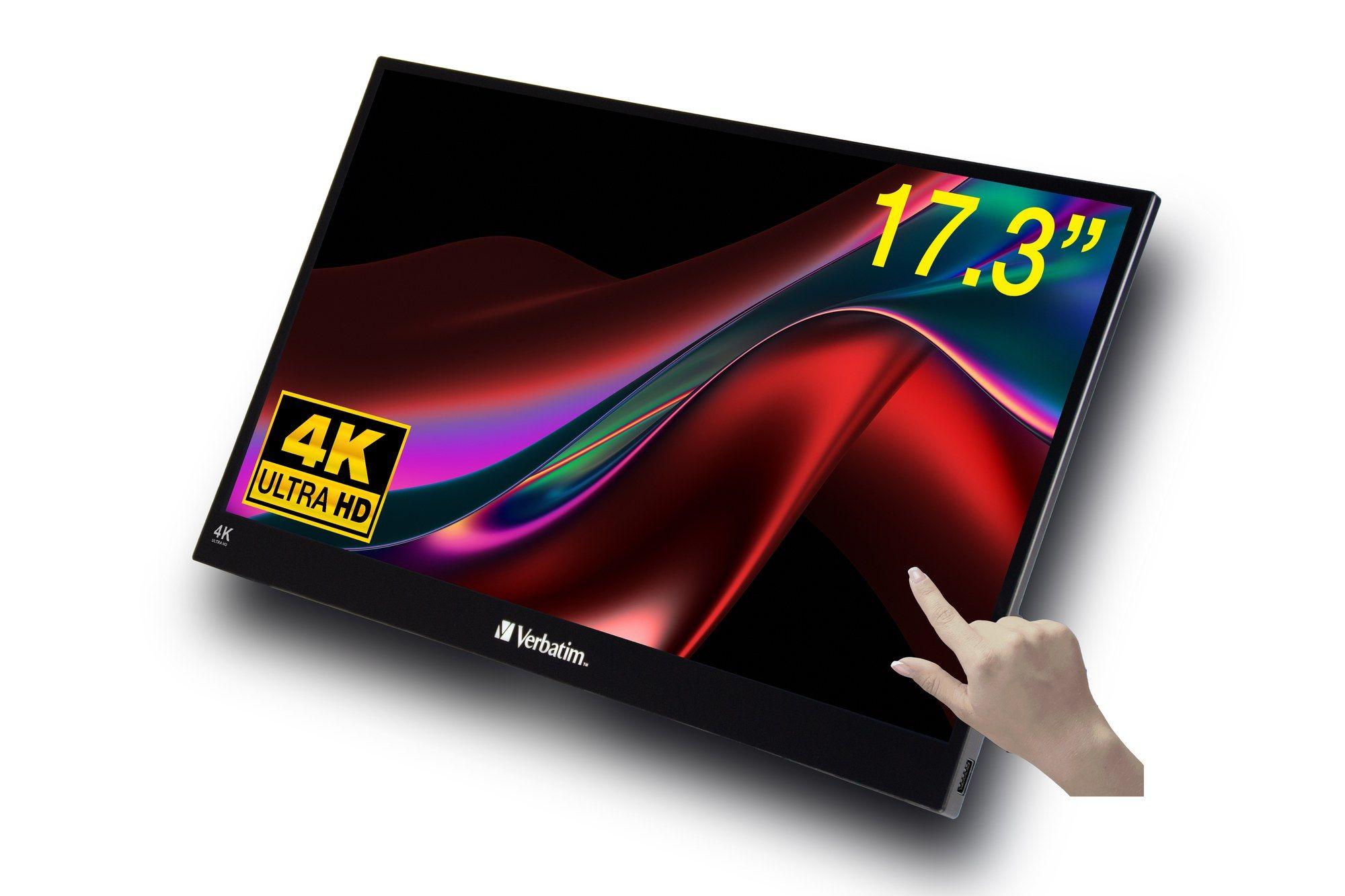 Monitor VERBATIM PMT-17-4K (17,3" - IPS - 75 Hz - Preto)