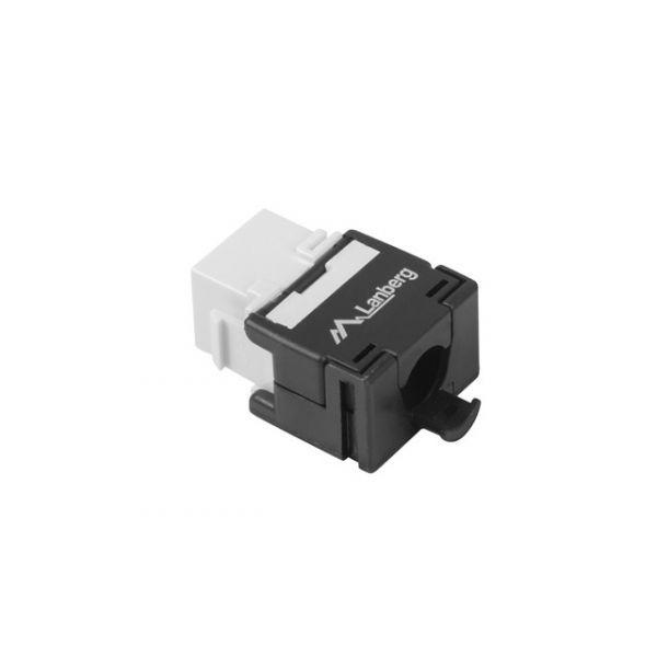 Conector Keystone LANBERG KSU6-2000 (Fêmea - RJ-45 - Preto e Branco), miniatura 2