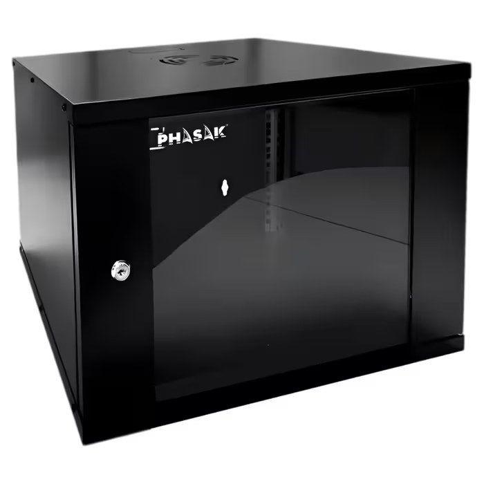 Armário Rack Mural PHASAK PHO 2009D (19" - 9U - Preto)