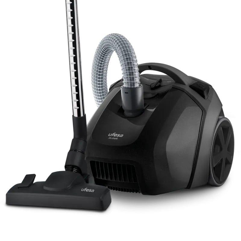 Aspirador com Saco UFESA AC3090 Antek (Altura 50 cm - 3,5 l - Tapete, piso duro - Preto)