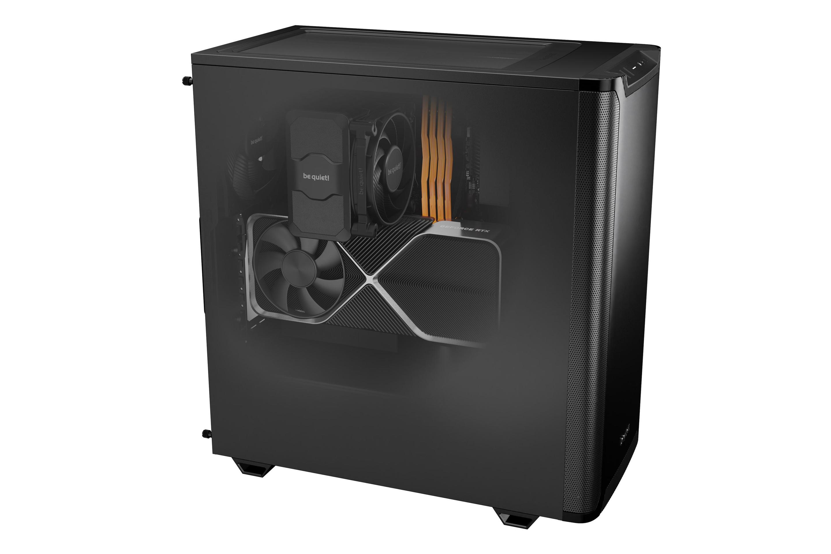 Caixa PC BE QUIET! Pure Base 501 (ATX, Micro ATX, Mini-ITX - ATX, PS2 - Midi Tower - Preto) — miniatura 5