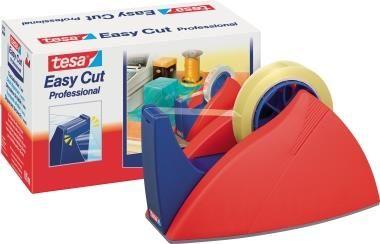 Dispensador de Fita Adesiva de Secretária TESA Easy Cut (Vermelho/Azul)