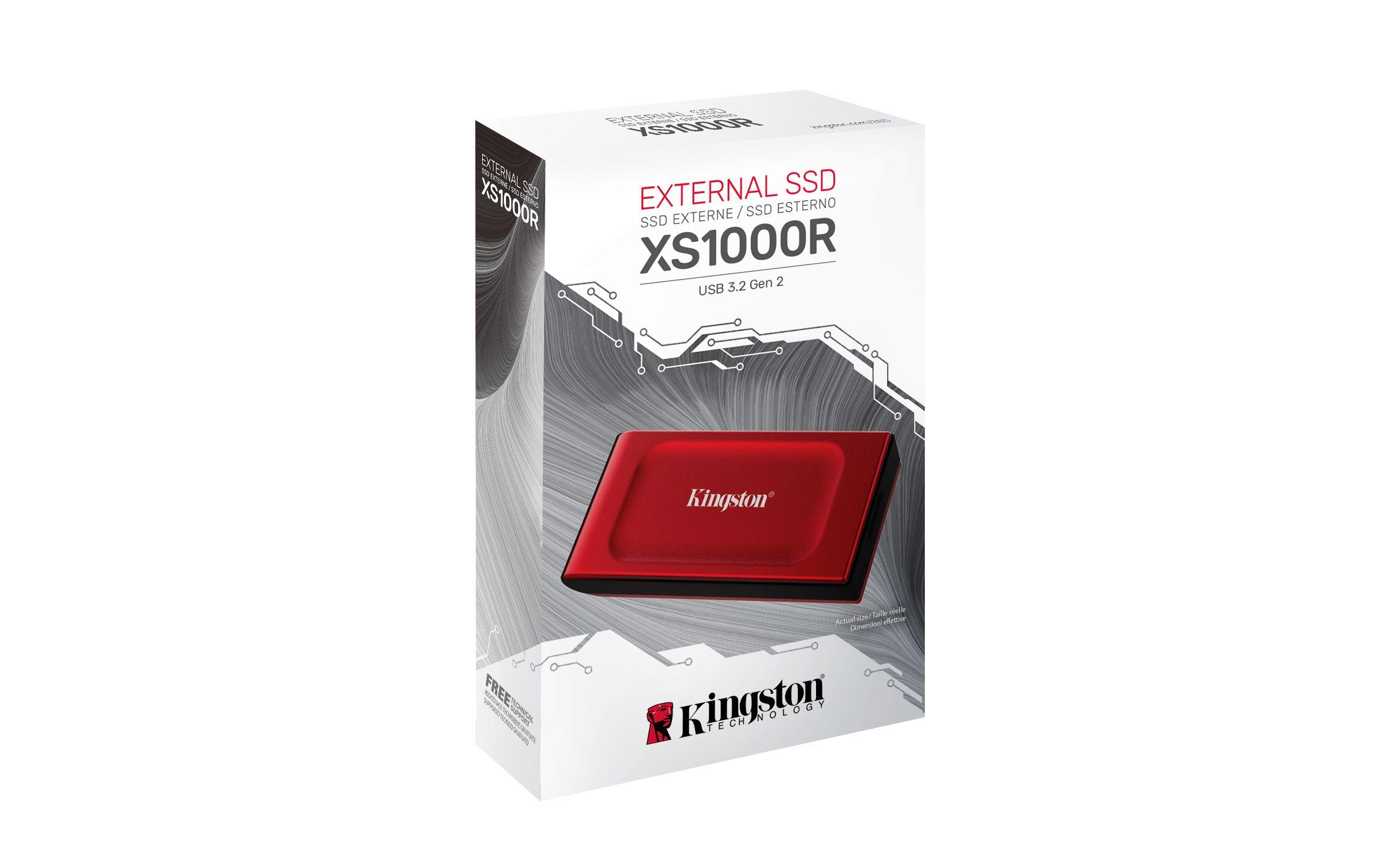 SSD Externo KINGSTON XS1000 (1 TB - USB 3.2 Tipo-C - USB Type-C - Vermelho), miniatura 5