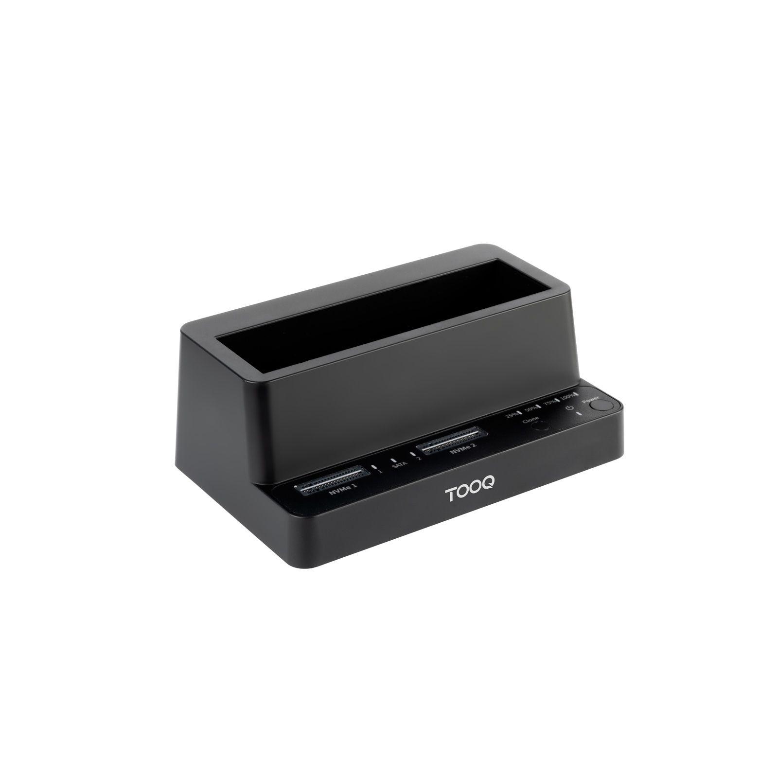 Base de Acoplamento TOOQ TQDS-502B (2,5, 3,5, M.2 - PCI Express, SATA - Preto)