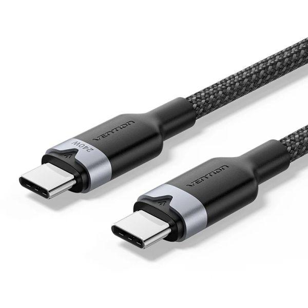 Cabo USB-C para USB-C VENTION TRIBH (2 m - USB-C macho - Preto)