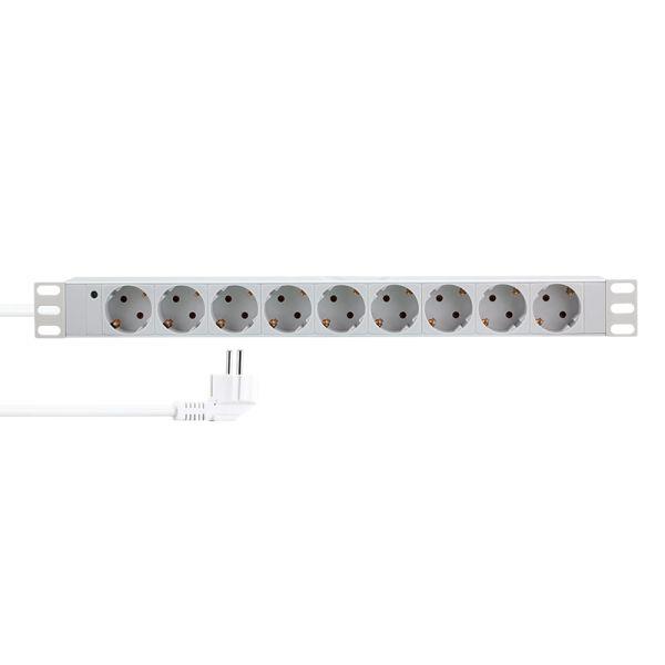 Bloco de Tomadas PDU LOGILINK PDU9C05 (Tipo F - Cinzento Claro)