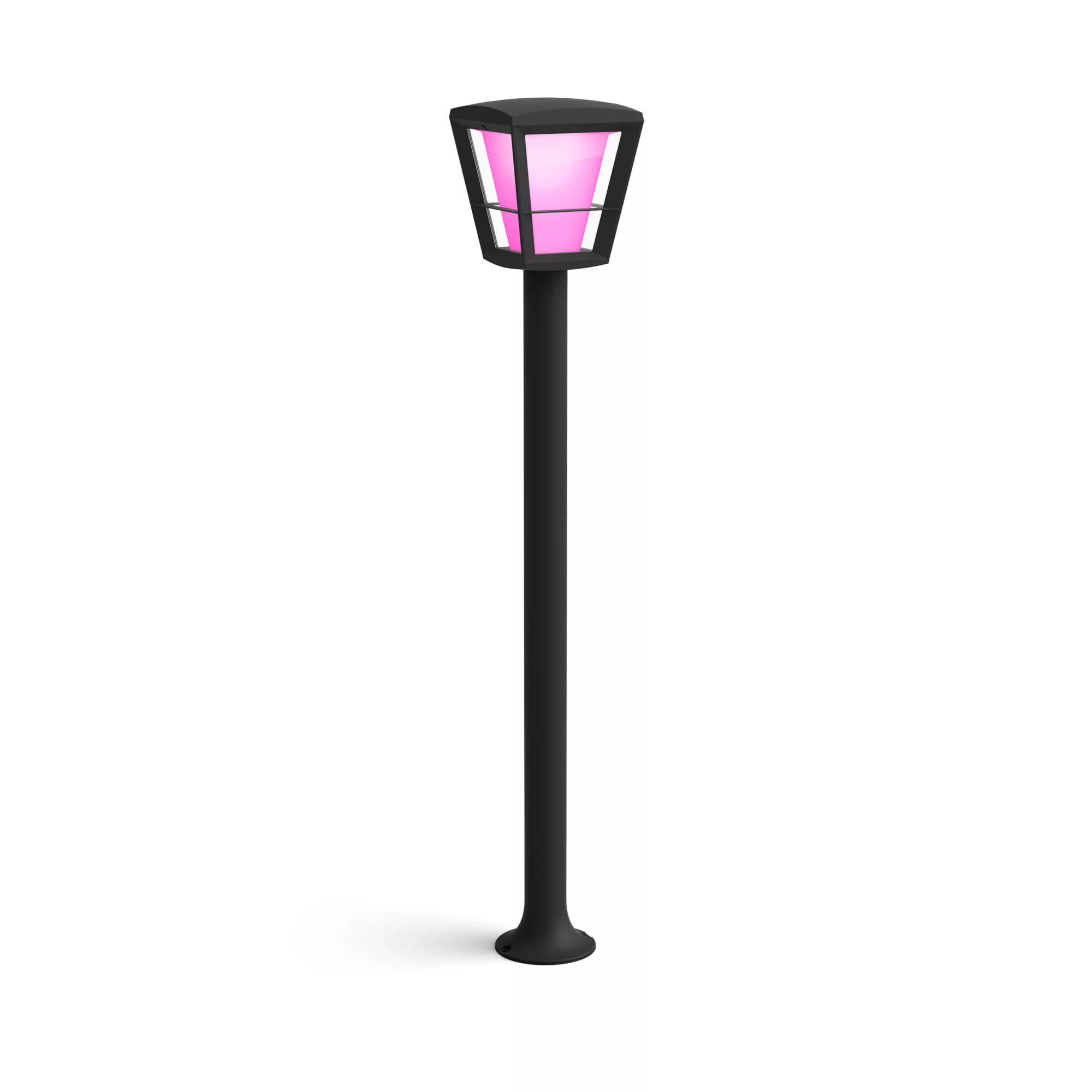 Candeeiro de Pé Exterior PHILIPS Hue Econic (Bluetooth, Zigbee - Preto)