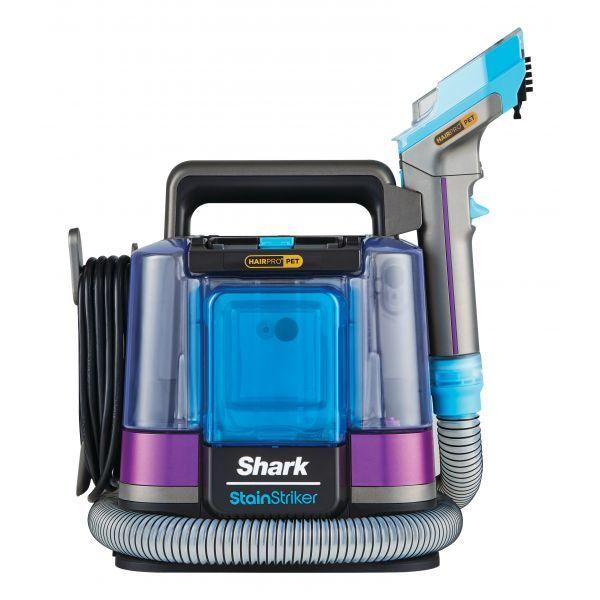 Aspirador de Estofos SHARK StainStriker PX250EUT (Altura 38,1 cm - Tapete - Aspirador de estofos sem saco - Preto, Azul e Amarelo)