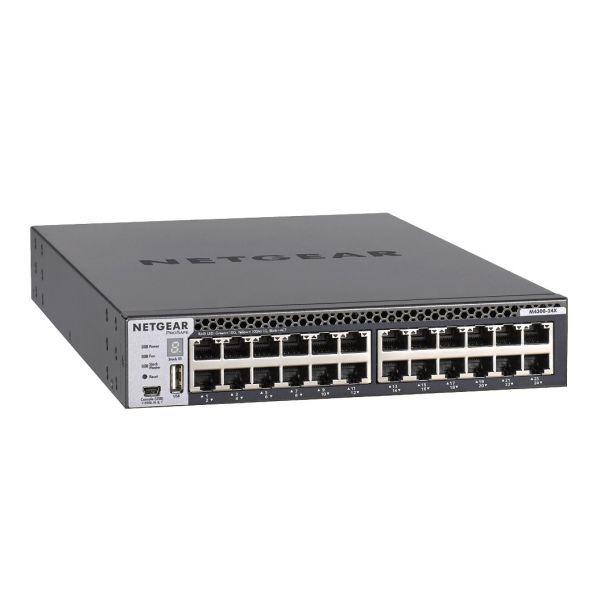Switch de Rede NETGEAR M4300-24X (10G Ethernet - 16 MB - 480 Gbit/s - Preto) — miniatura 3