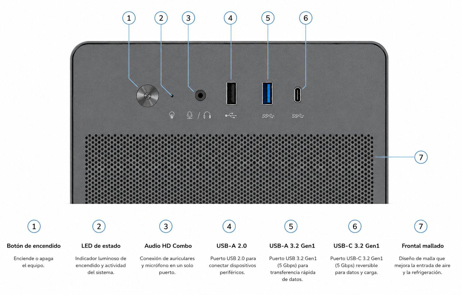 Caixa PC COOLBOX M100 (Midi Tower - 160 mm - 300 mm - Preto), miniatura 6