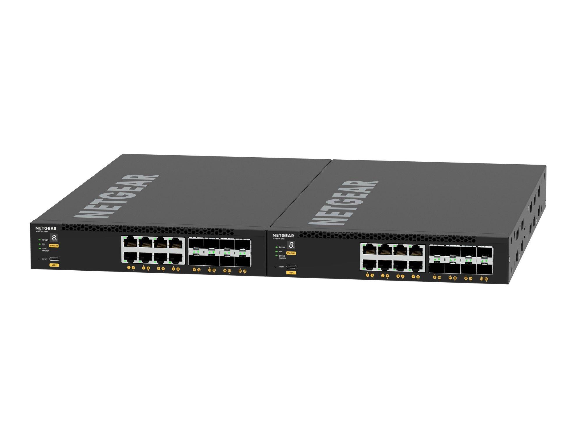 Switch Gerido NETGEAR M4350-8X8F (10G Ethernet - 100/1000/10000 Mbit/s - 32 MB - Preto) — miniatura 7