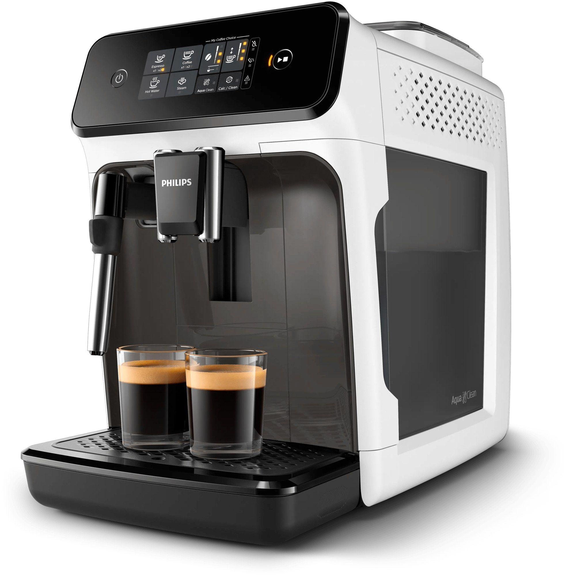 Máquina de Café Expresso Automática PHILIPS EP1223/00 (Grãos de café e café moído - 1500 W - 15 bar - Branco)