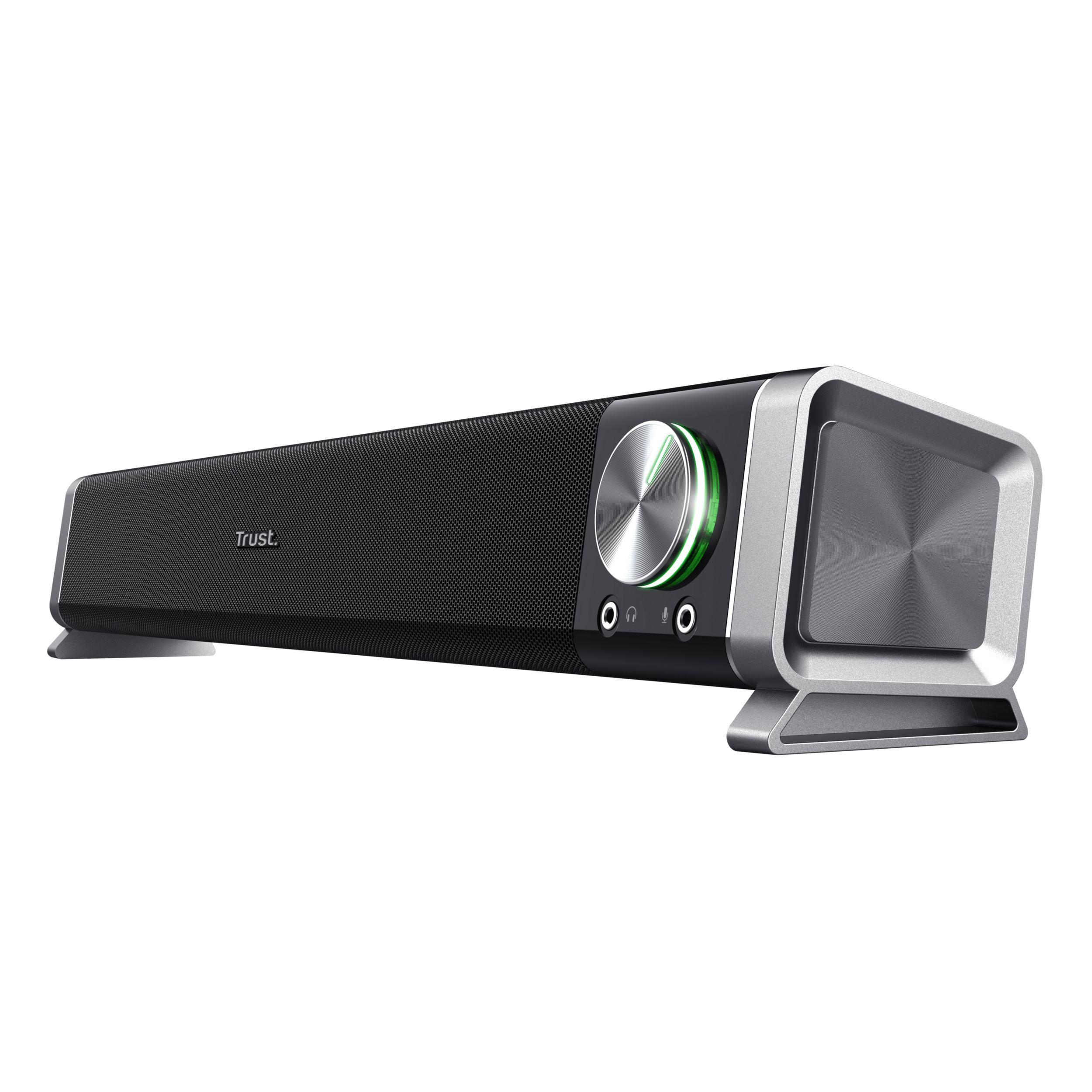 Coluna Soundbar TRUST Asto (Com fios - 6 W - Não suportado - Preto e Prateado), miniatura 2