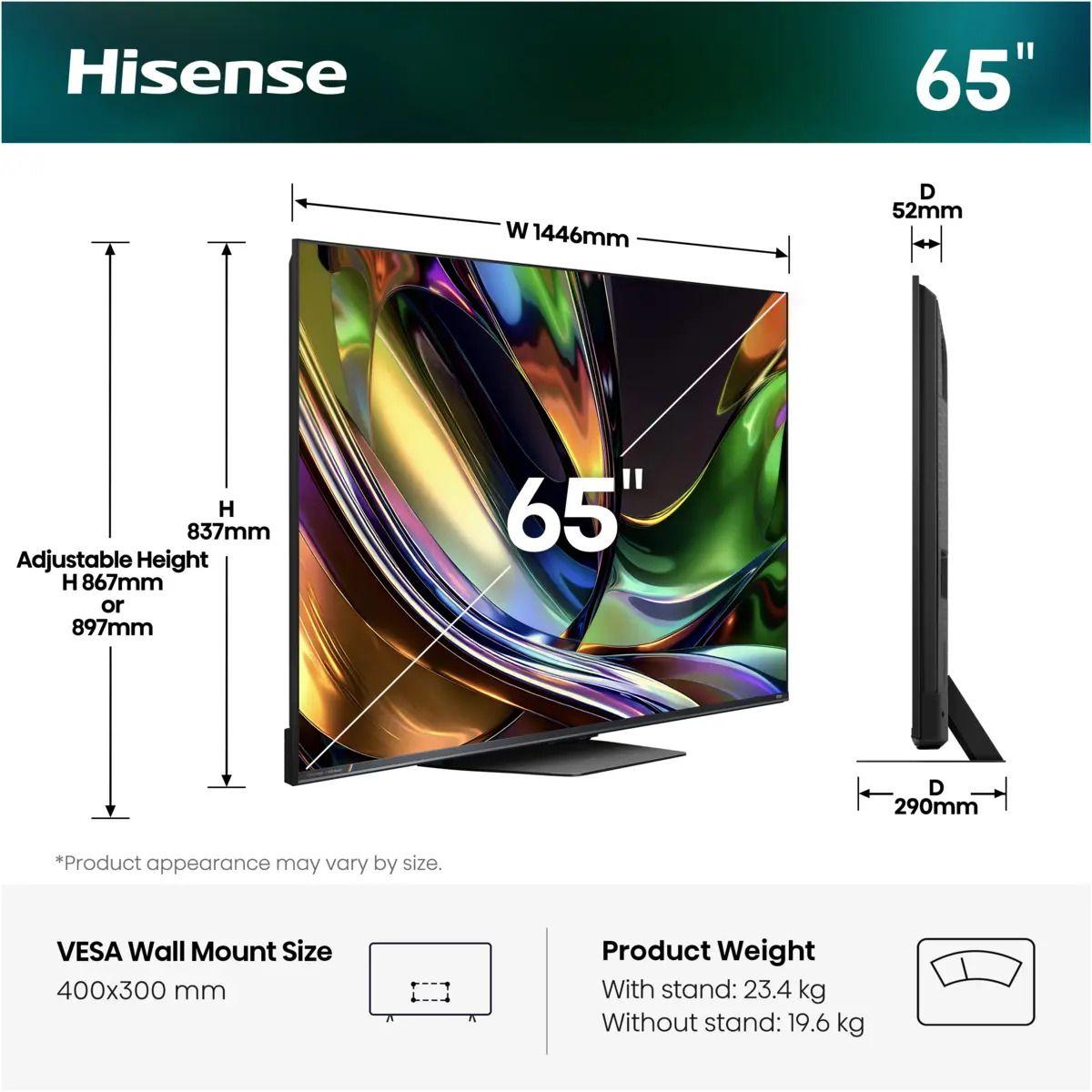 Televisão HISENSE TV 65UR8DS (65" - RGB-Mini LED - 4K Ultra HD - Preto), miniatura 14
