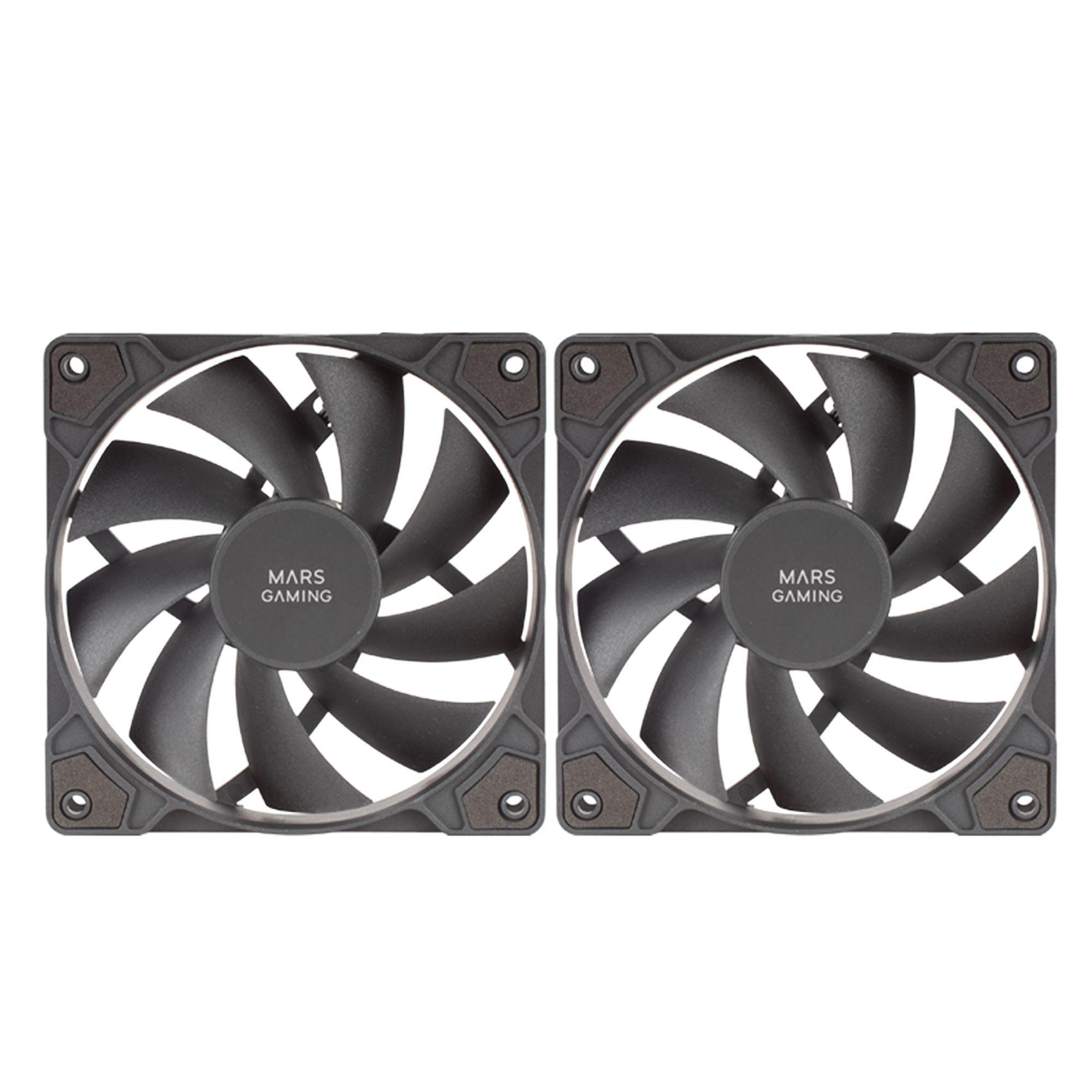 Kit de 2 Ventoinhas MARS GAMING MF-PROX2 (Preto) — miniatura 2
