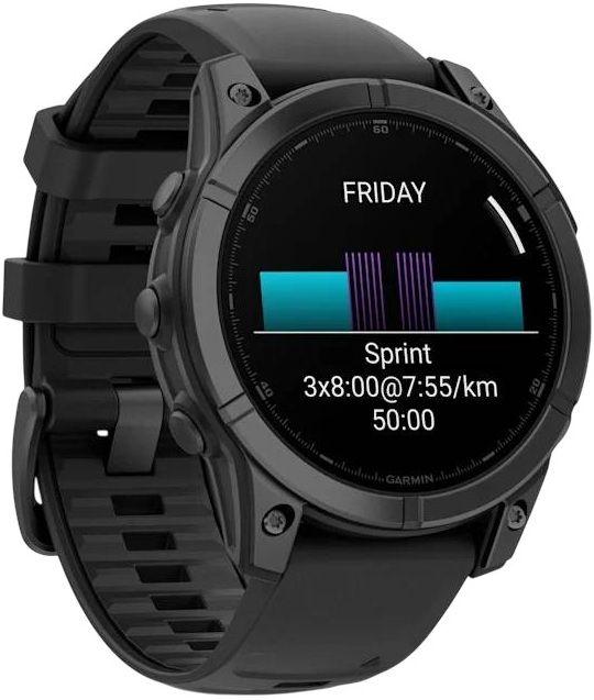 Smartwatch GARMIN fēnix E (Redondo - Android, iOS - AMOLED - Preto) — miniatura 3