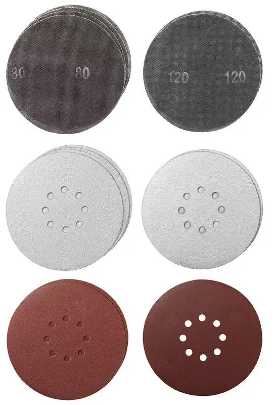 Conjunto de Discos Abrasivos em Rede EINHELL (Ø 225 mm - Grãos 80 e 120 - 15 peças - TE-DW 225 X)