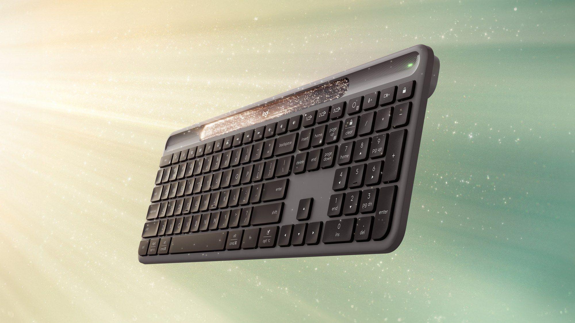 Teclado LOGITECH Signature Slim Solar+ K980 for Business (RF Wireless + Bluetooth - Sem fios - Grafite) — miniatura 5