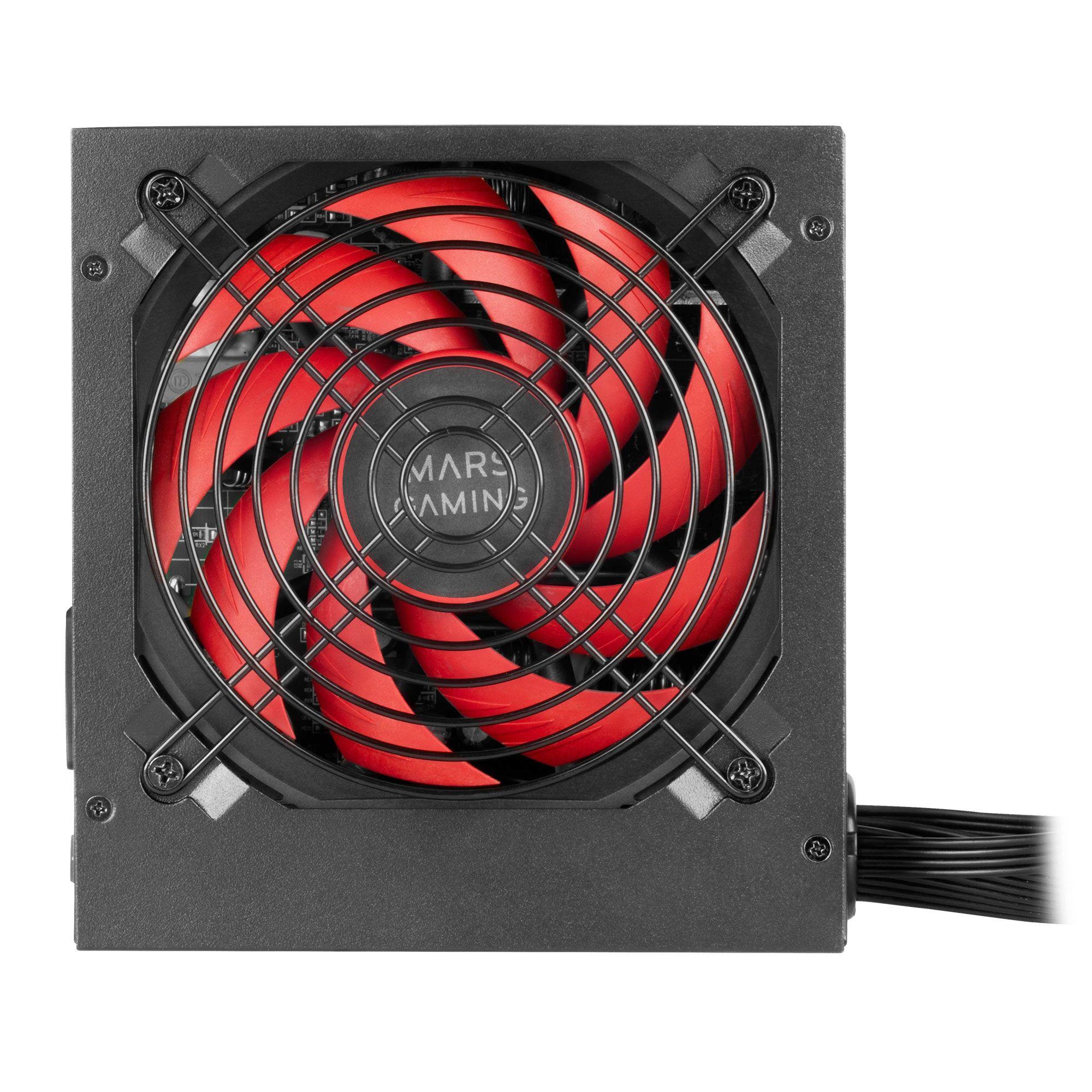 Fonte de Alimentação MARS GAMING MPIII650 (ATX - 650 W - Não modular - Preto)